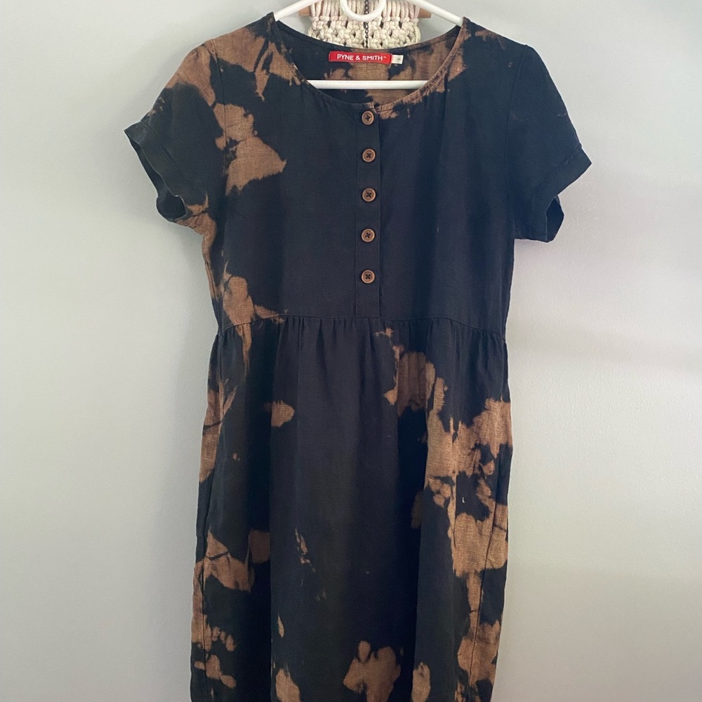 Pyne & Smith No. 10 Dress- bleach dyed